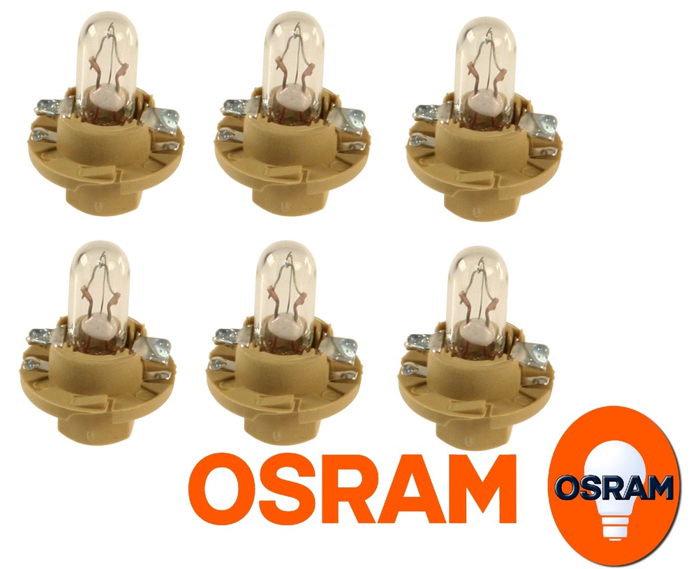 6 Bulb -FOR Mercedes Instrument Cluster 1.5w Beige Socket Base Dash Panel