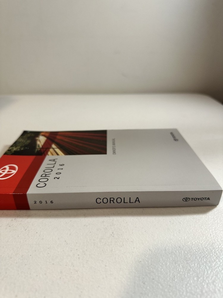 2016 Toyota Corolla Owner's Manual Set