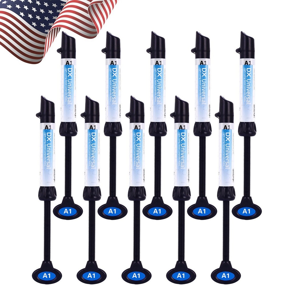 10Pcs DENTEX Dental Universal Curing Light Composite Resin Refill A1 Shade