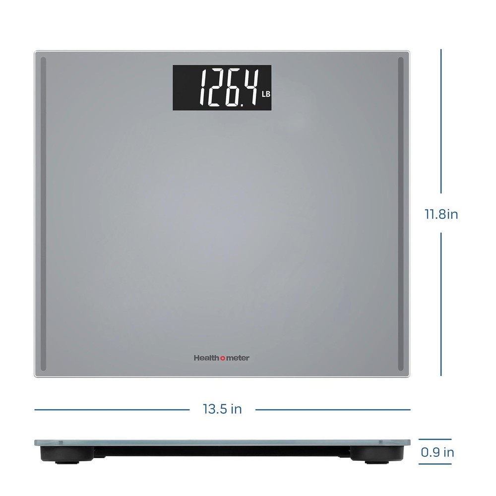 Extra Wide Platform Digital Bathroom Scale, 500 lb Capacity