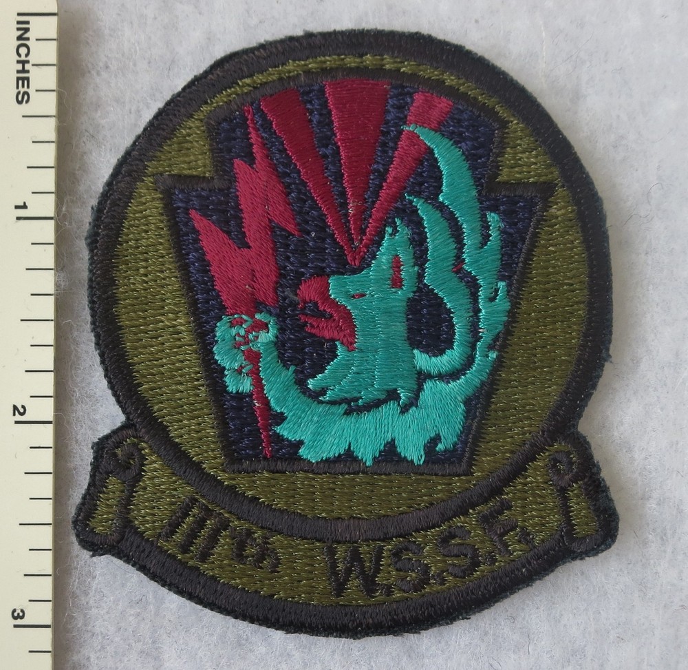 111th WSSF US AIR FORCE PATCH Subdued USAF Vintage ORIGINAL