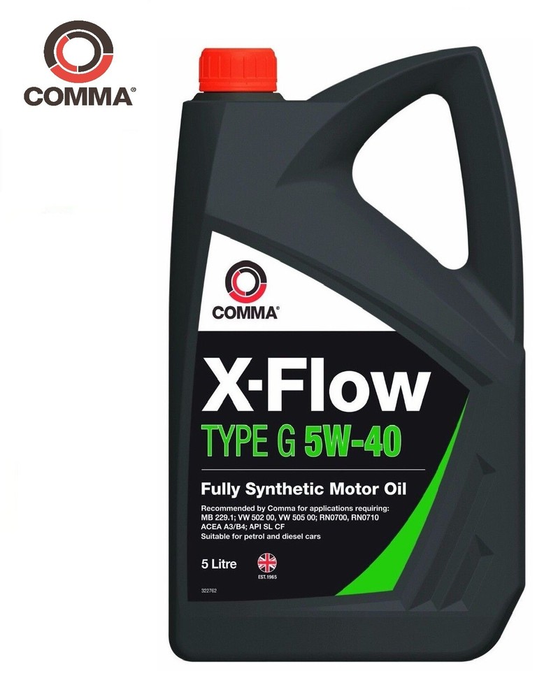 Comma Type G Engine Oil X-Flow 5W-40 5L XFG5L