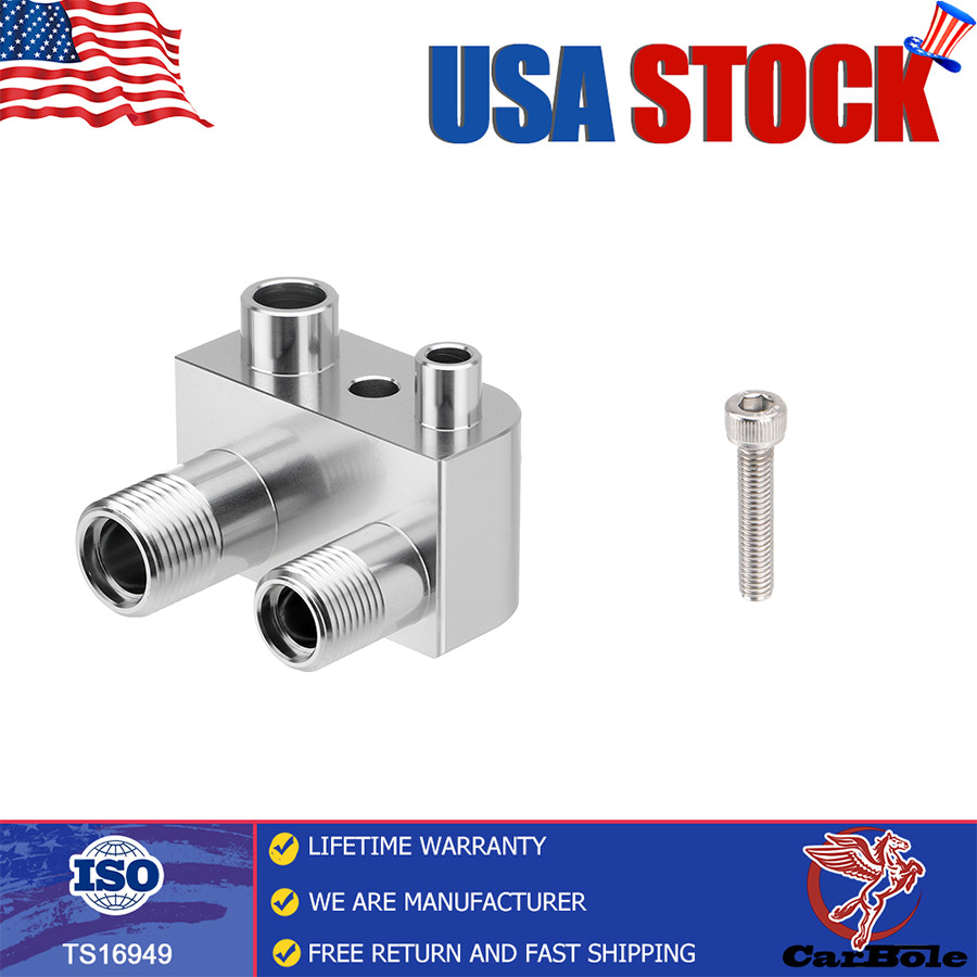 Swap Conversion A/C Line Compressor Adapter Fitting For GM Gen V L86 L83 Engine