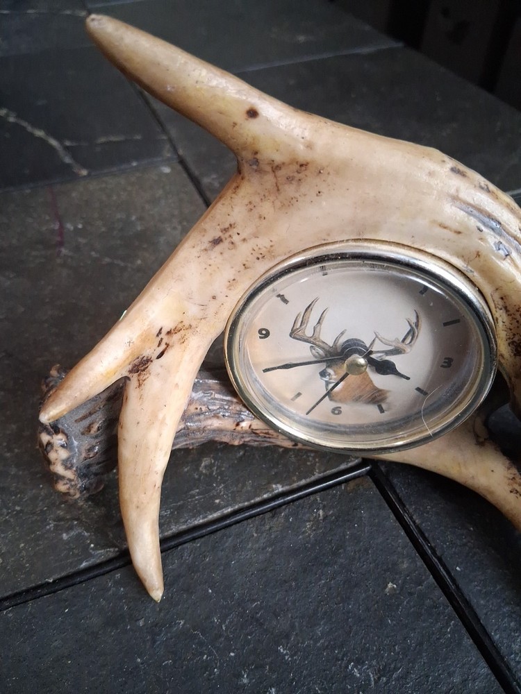 Deer Antler Quartz Clock