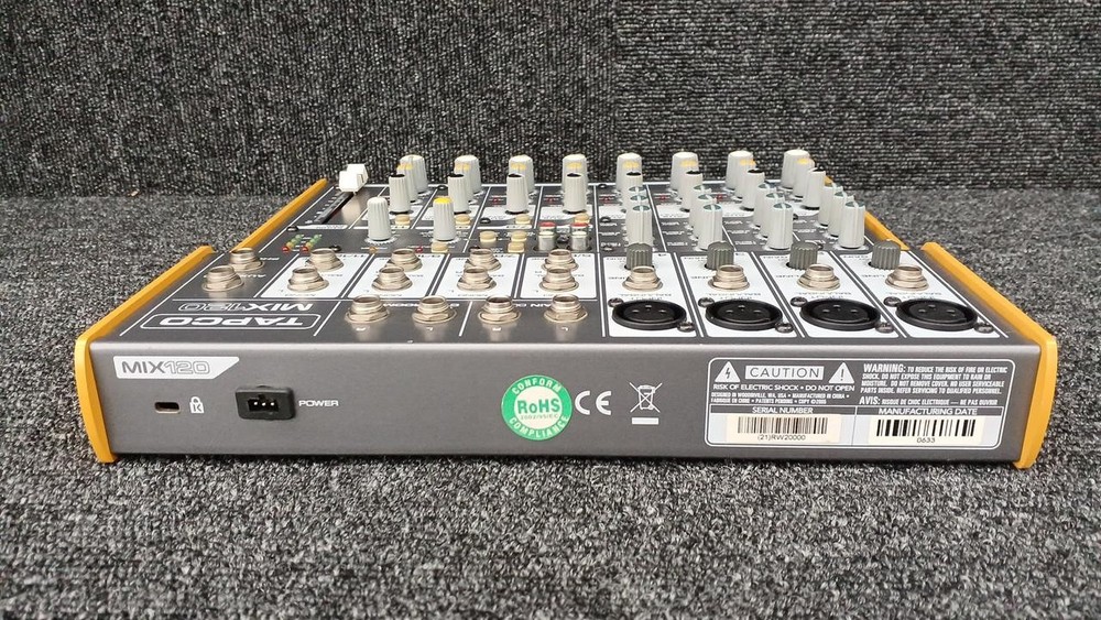 TAPCO MIX120 DJ Mixer Compact 2-Channel Audio Controller New