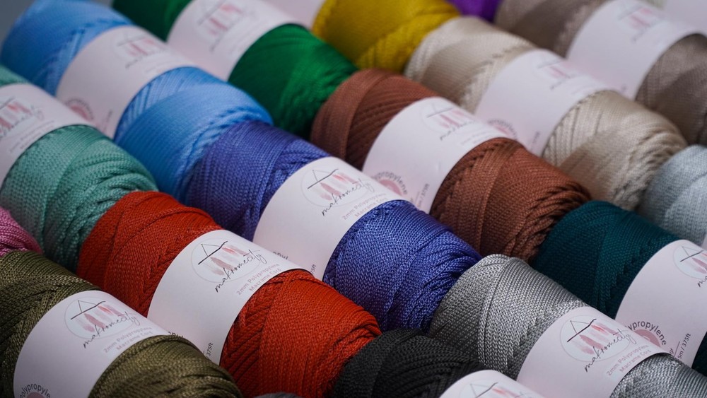 , Polyester Macrame Cord 2mm x 125 Yards 375 feet 2mm Polypropylene Macrame C...