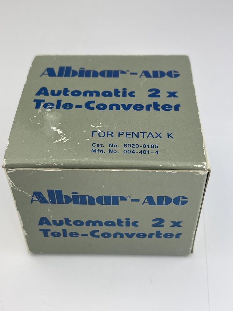 Albinar-adg Teleconverter Automatic 2 X For Pentax K With Case And Box