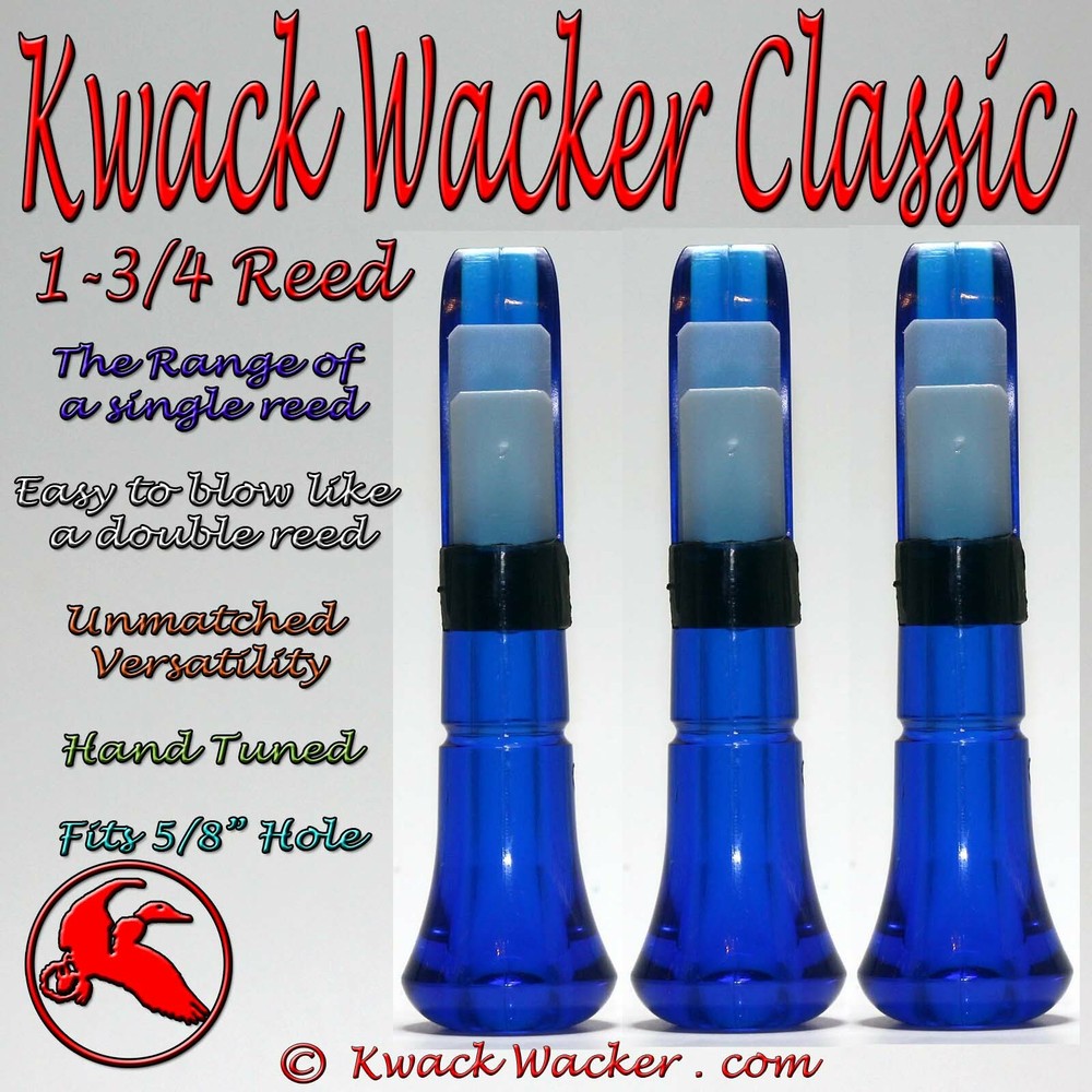 Duck call Inserts Kwack Wacker Classic 1-3/4 Reed 3 Pack