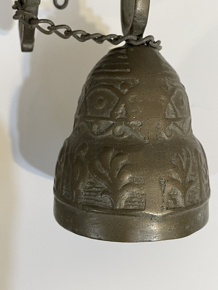 NICE! Antique Solid Brass Door Bell. Middle Eastern Estate Find. SHIPS FAST!