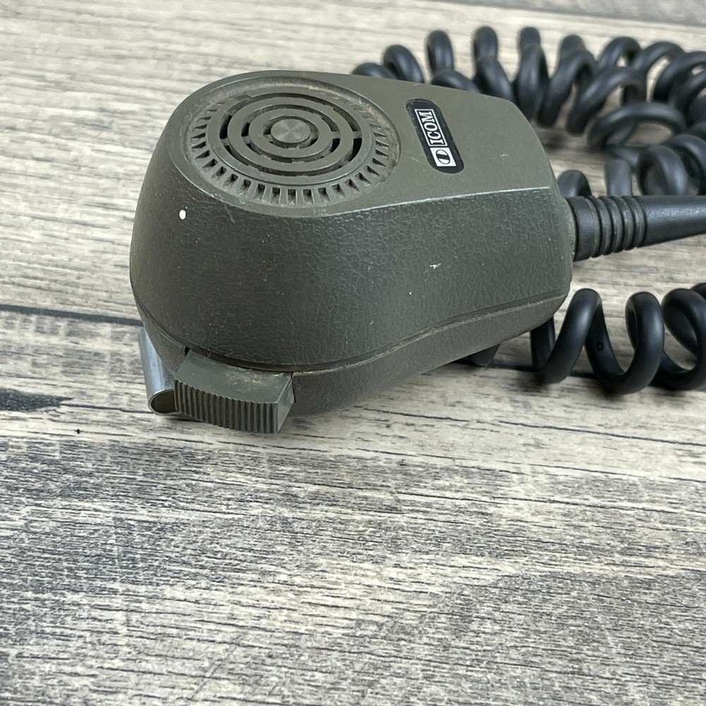 Icom Gray Handheld Microphone Talk Speaker Please see pictures and description