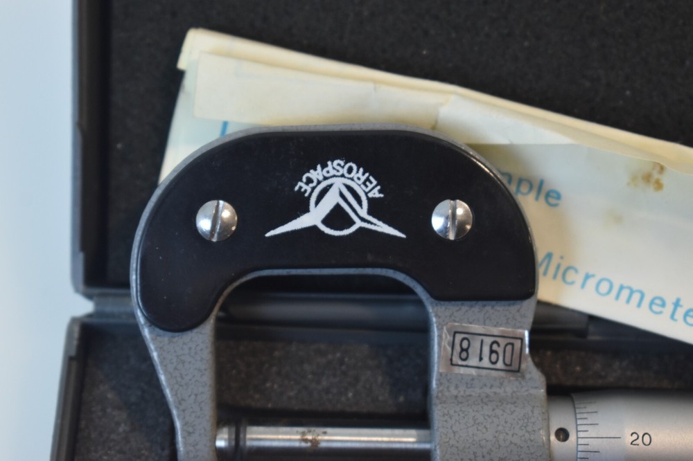 Aerospace Tools Outside Micrometer 0-1", 0.0001" Tolerance With Case