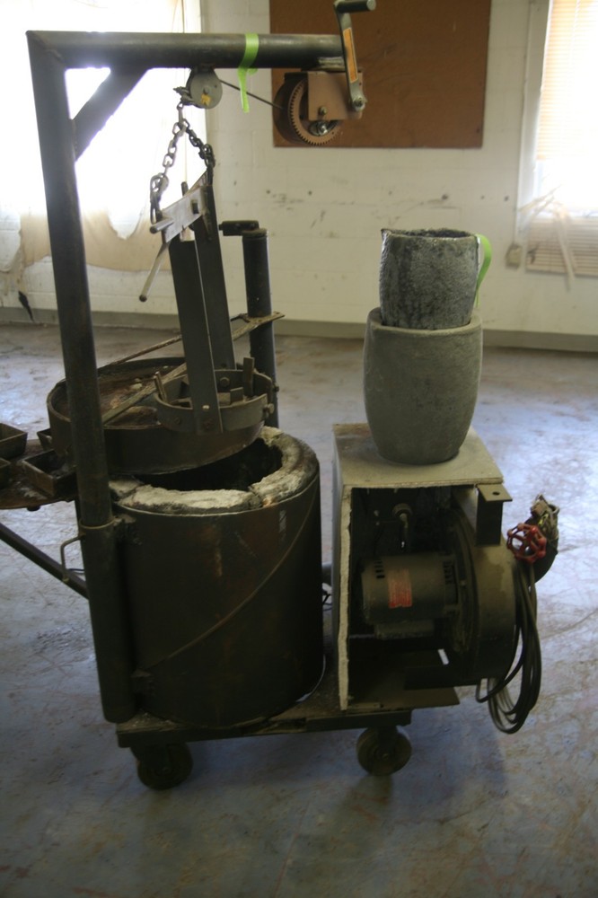 Propane Metal Smelter with crucible