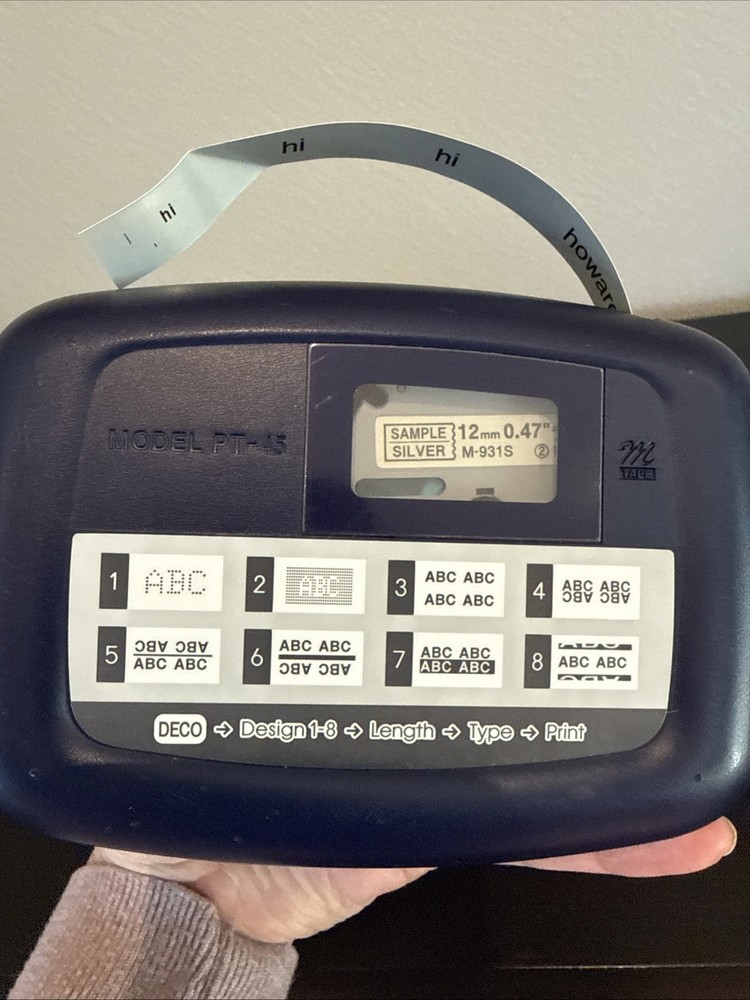 Brother P-Touch Label Maker Model PT-45 WORKS!