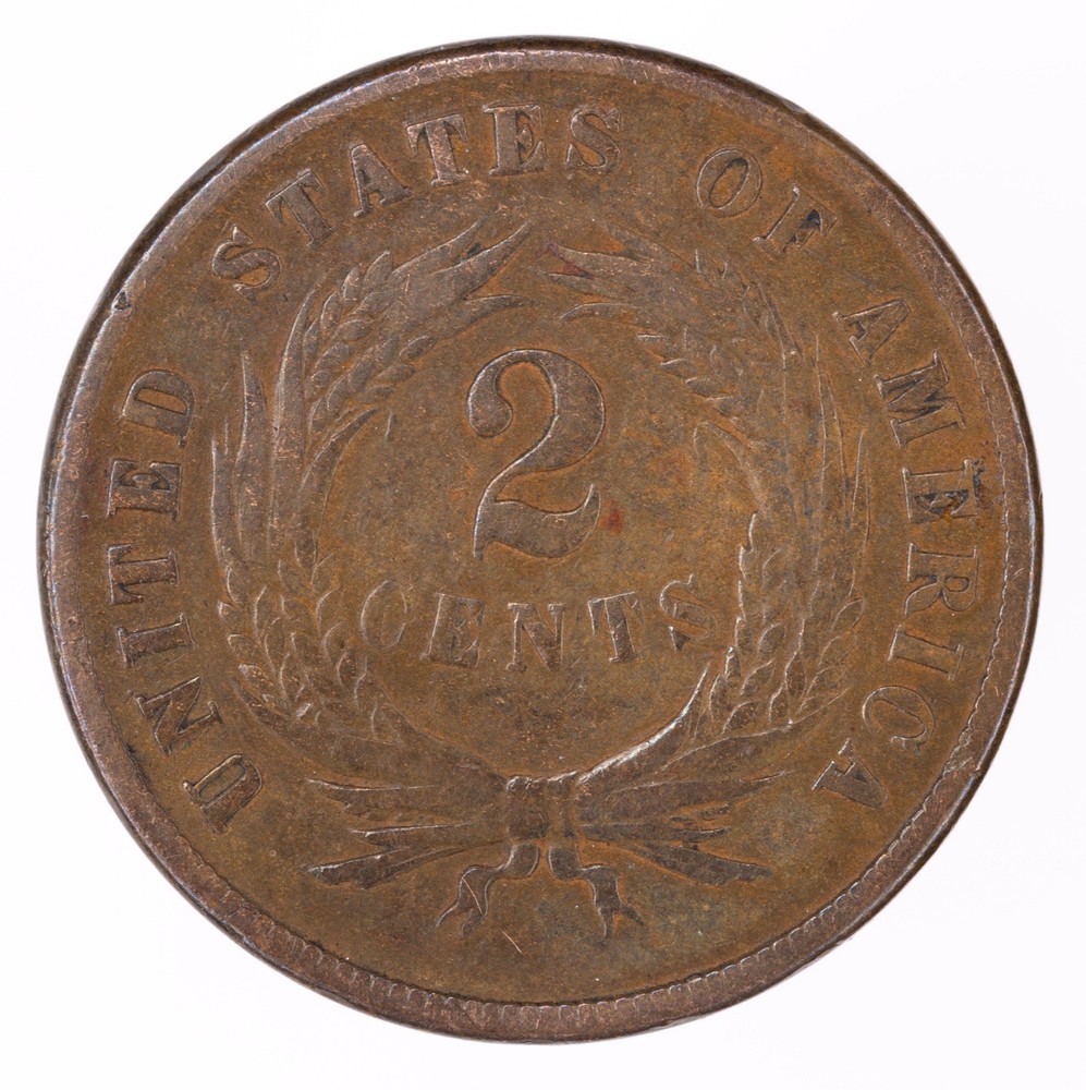 1870 2c Two Cent Piece (B3349)