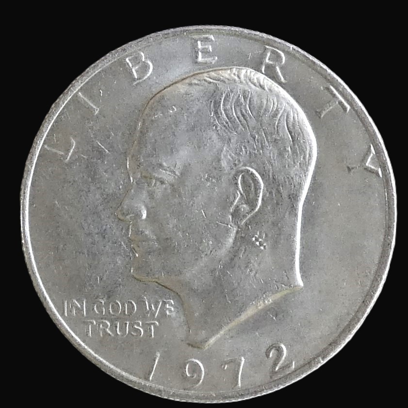 1972 Eisenhower Dollar - ABOUT UNCIRCULATED