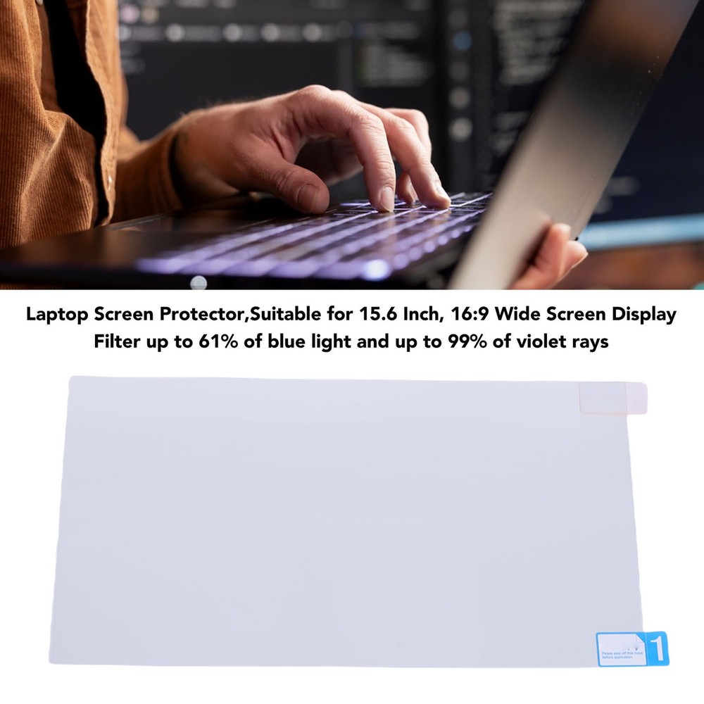 High-Quality 16:9 Aspect Ratio Screen Protector for Comfortable Work Sessions