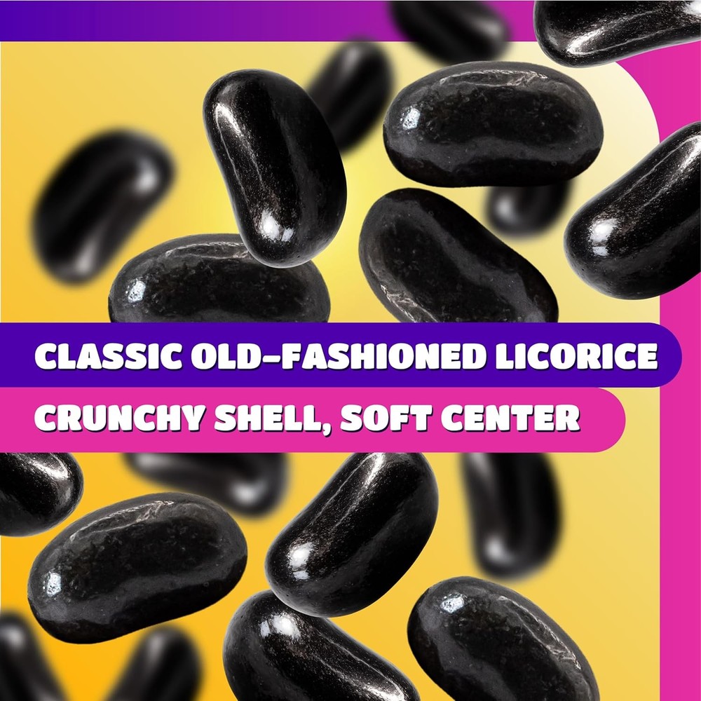 Black Licorice Jelly Beans - 2 Pound Pack
