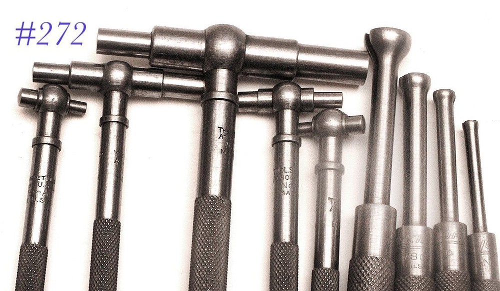 STARRETT 229 9pc SET machinist TOOLS TELESCOPING tool pieces