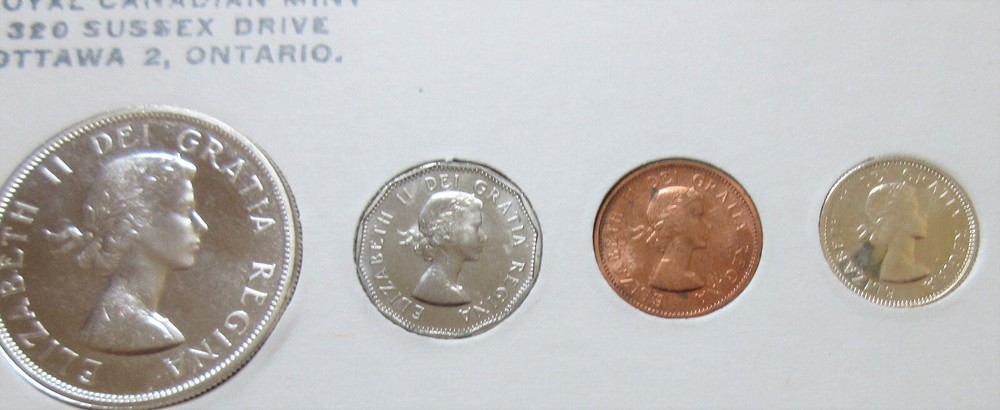 1960 Canada Silver PL YEAR Set. UNC COINS (RJ)