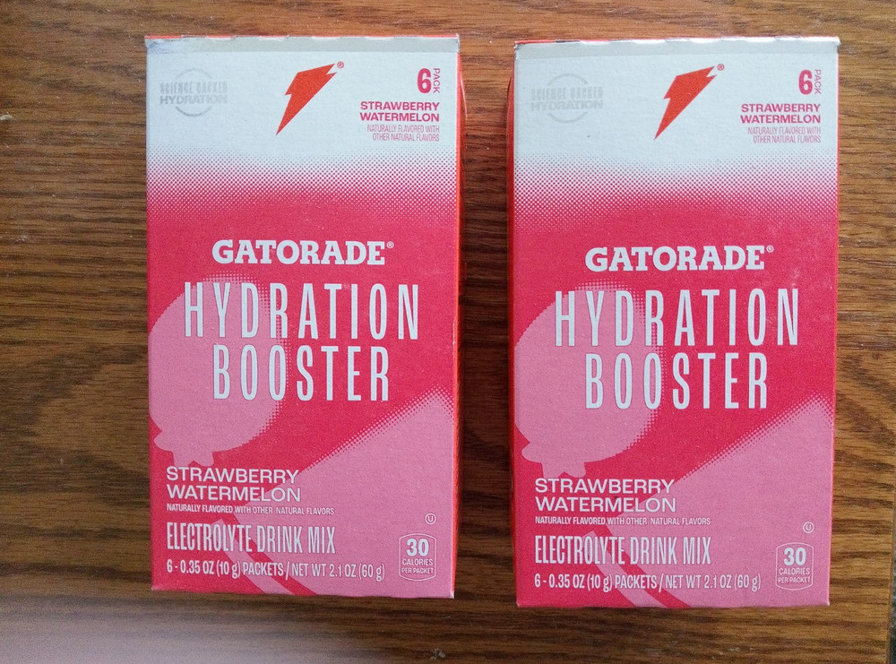 Gatorade Hydration Booster Drink Mix Strawberry watermelon (2 boxes)