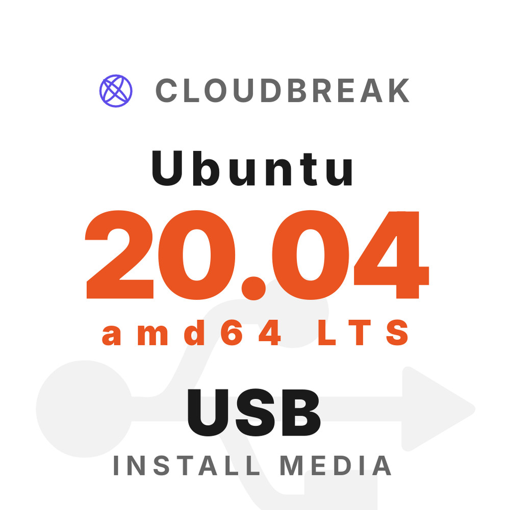 Ubuntu 20.04 amd64 LTS Bootable/Live Install USB NEW