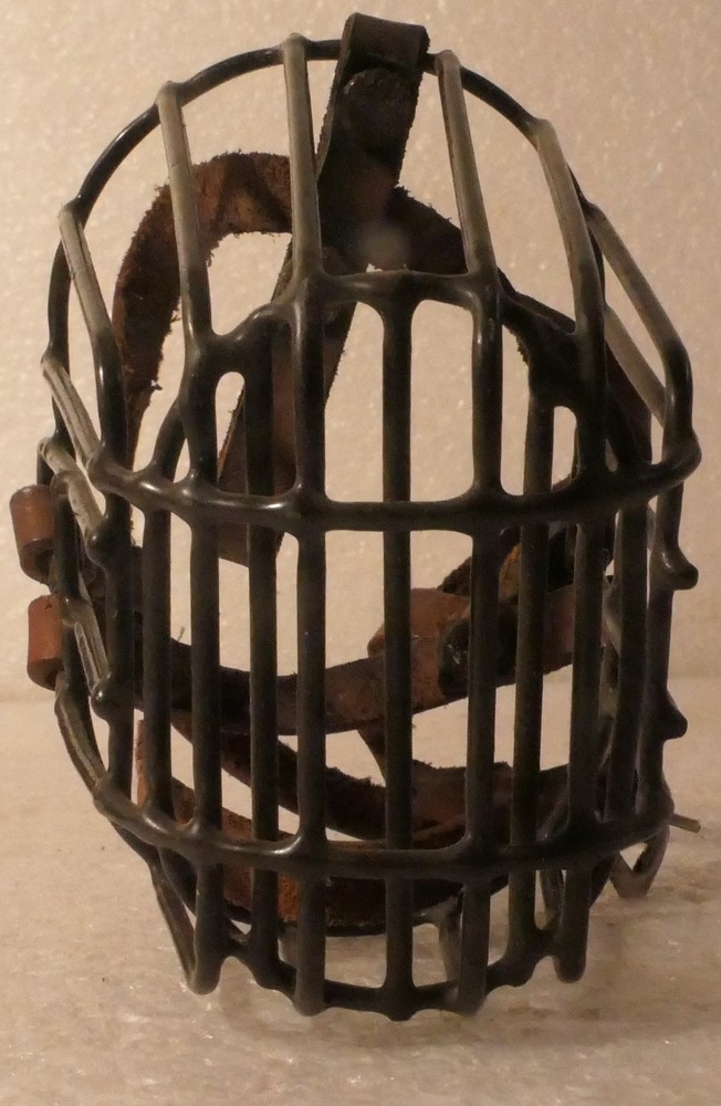 ANTIQUE CAGE ANIMAL STEAM PUNK MUZZLE