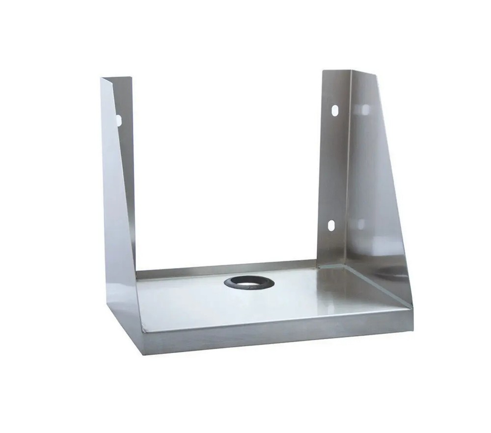 BK Resources BKPS-1410 14" x 10" Stainless Steel Ticket Printer Shelf