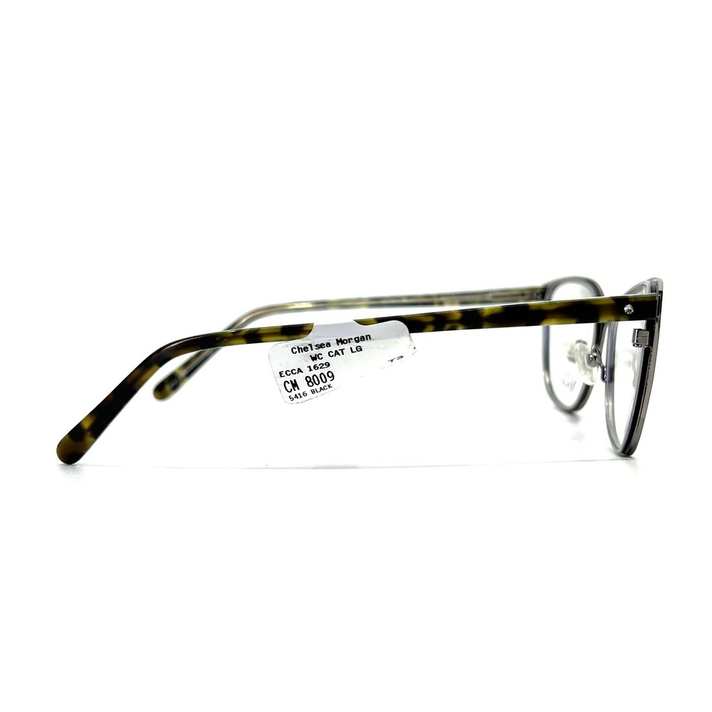 Chelsea Morgan CM8009 BK Eyeglasses Frames Green Rectangular 54-16-140