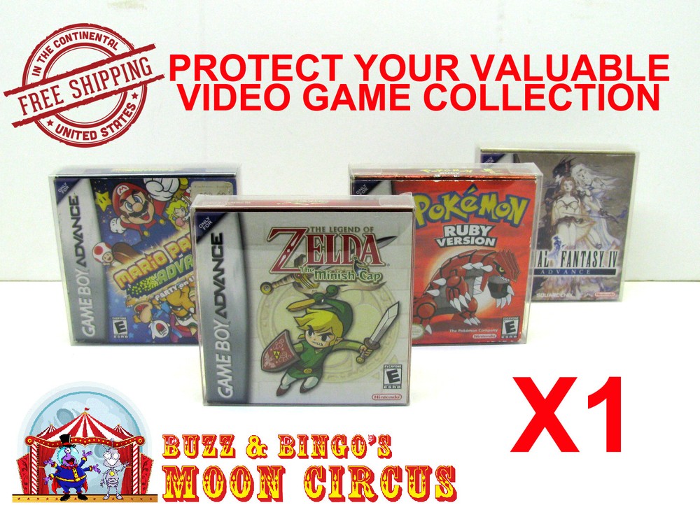 1x NINTENDO GAME BOY ADVANCE GAME BOX - PROTECTIVE BOX PROTECTOR SLEEVE CASE