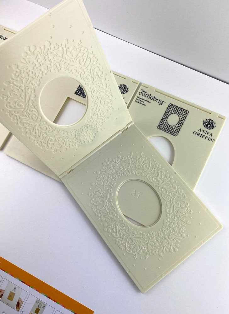 Anna Griffin Cricut Cuttlebug Assorted Embossing Frame Folders And Sentiments #4