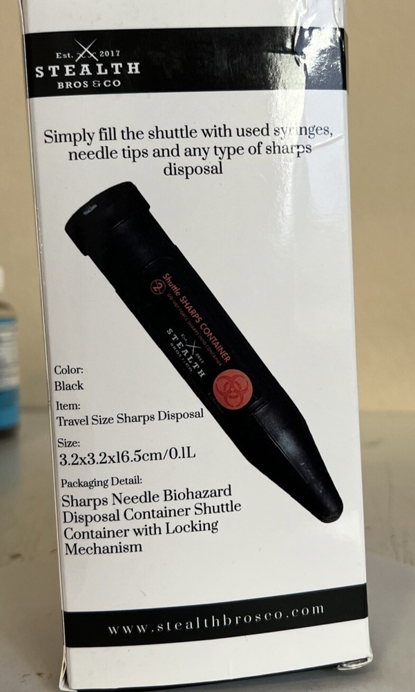 Stealth Bros & Co Sharps Shuttle Bundle Pack of 4 | Safe & Convenient