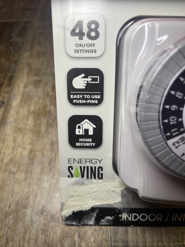 Prime 24-Hour Timer Indoor TNI2412 Plug In Programmable White NEW