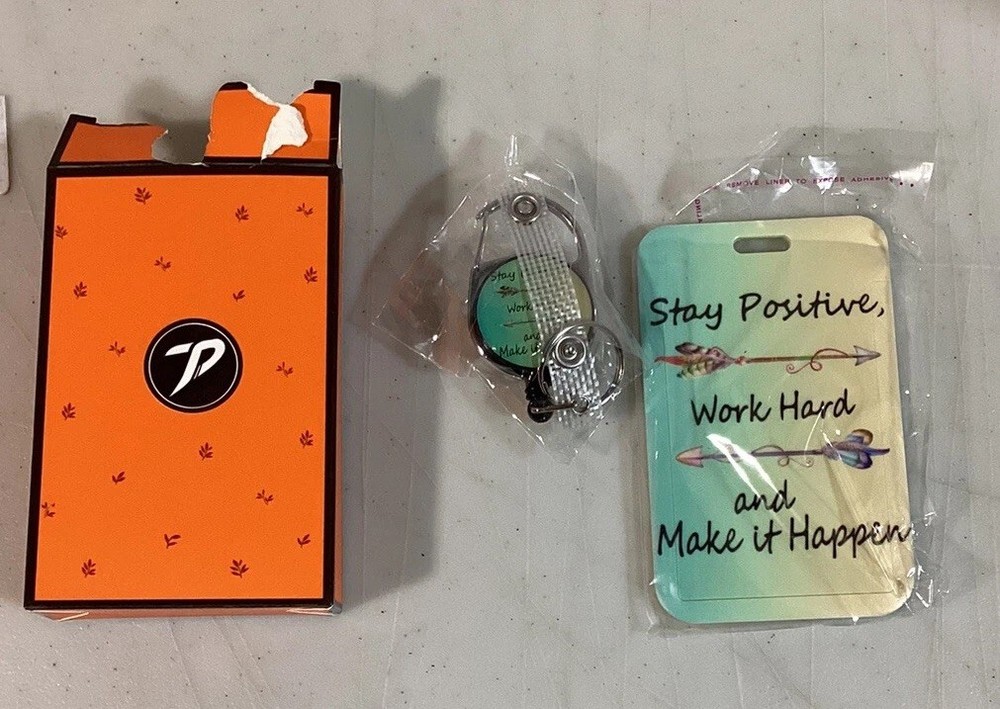 Stay Postive Id. Badge Holder