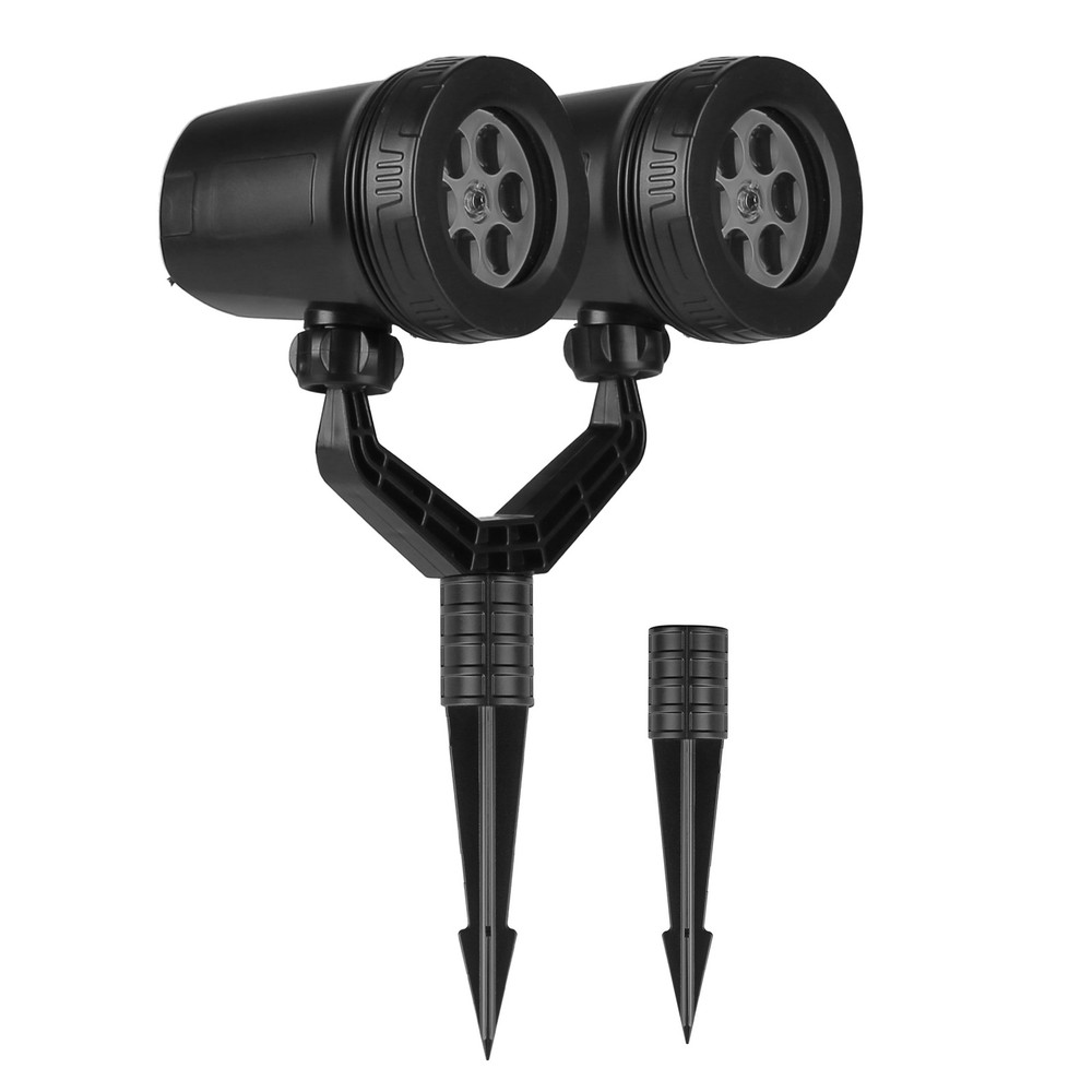 Christmas Light Snowflake Projector Light Dual-Head LED Stake Light Yard Light