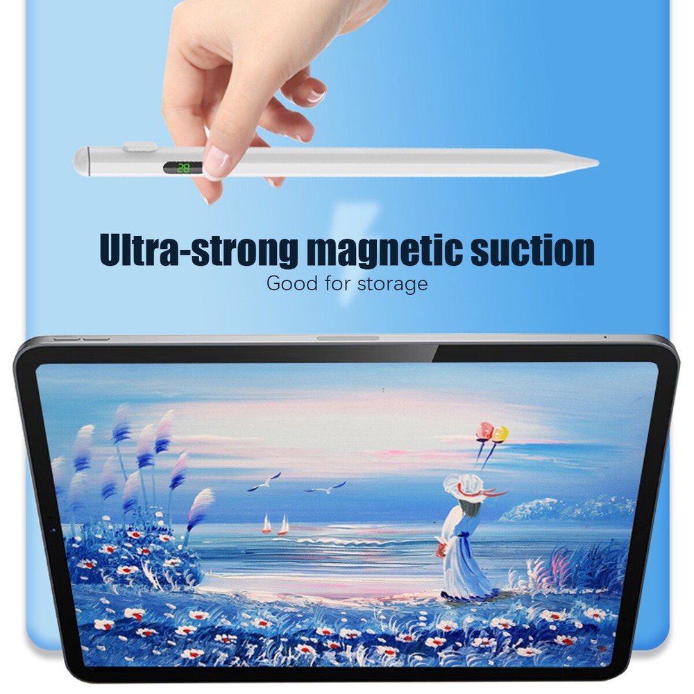 Magnetic Tablet Stylus, Universal Touch Screen Pen for iPad Android Devices
