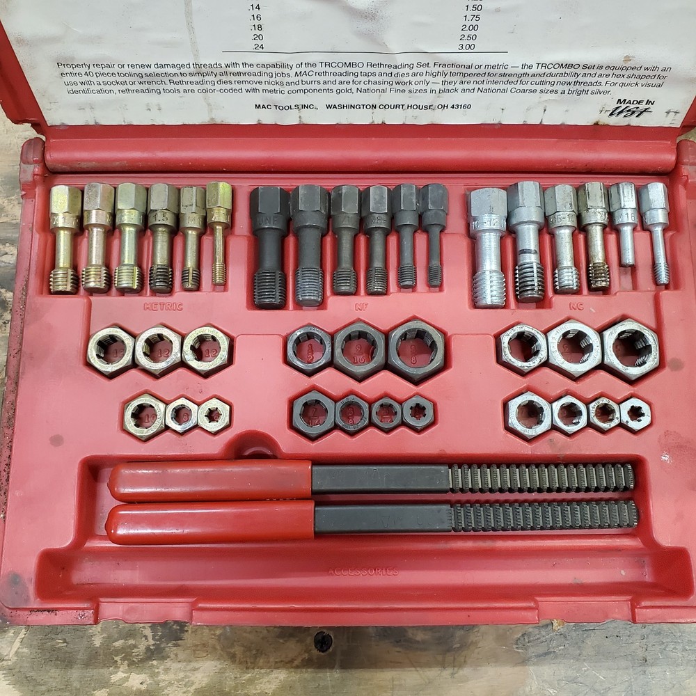MAC Tools USA TRCOMBO 40 Piece Rethreading Set