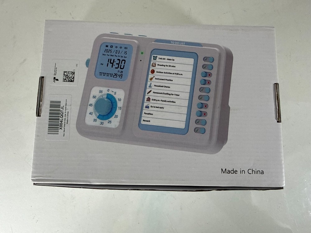 3-in-1 Visual Timer & ADHD Tool for Kids|Adults, Task Timer w/ Chore Chart Board