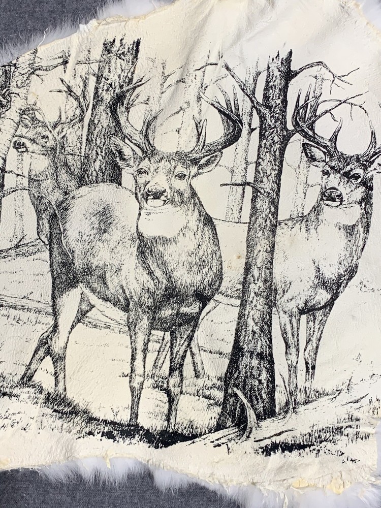 Printed Rabbit Pelt: Deer