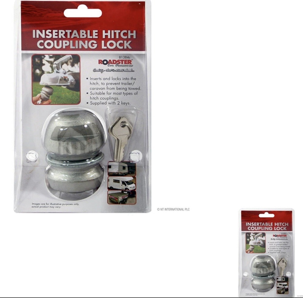 Roadster 81384c Insertable Hitch Coupling Lock