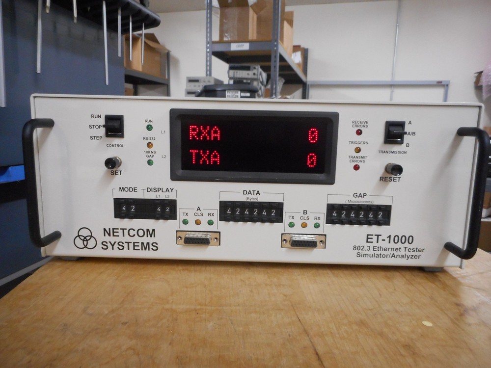 Netcom Systems ET-1000 802.3 Ethernet Tester Simulator/analyzer