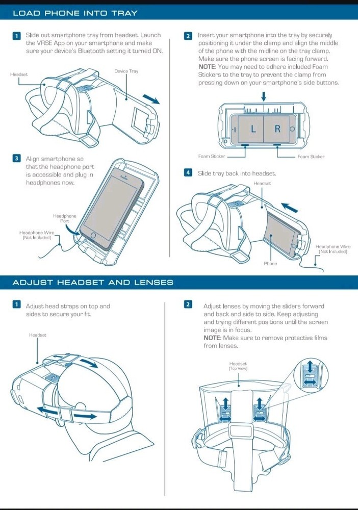 VRSE BATMAN VIRTUAL REALITY SET Headset, Controller No Box Clean Batt. Terminals