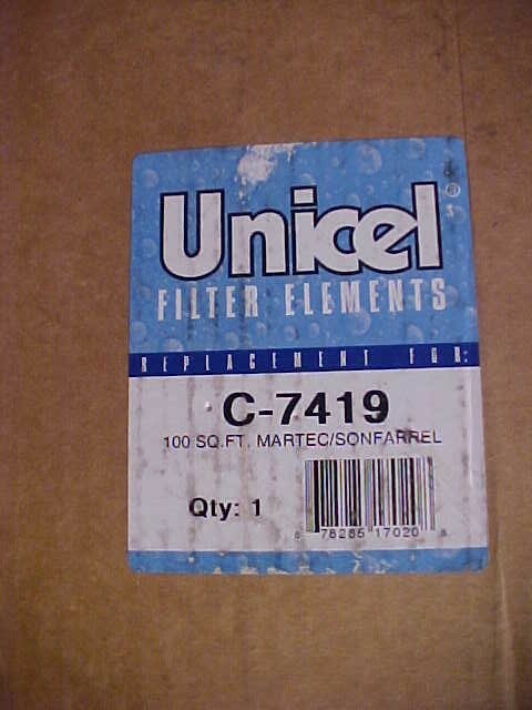 unicell c-7419 cartridge filter