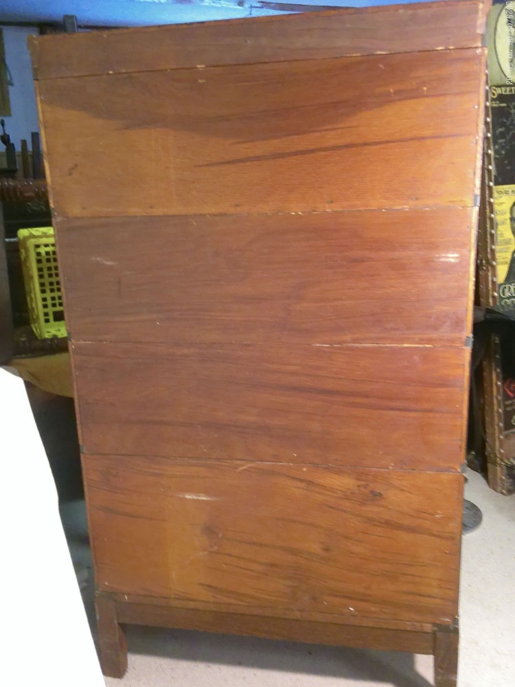 ANTIQUE GLOBE WERNICKE OAK STACKING BOOKCASE