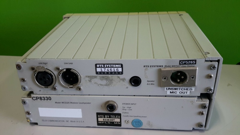 RTS SYSTEMS MRT327 USER STATION & MCS325 SPEAKER