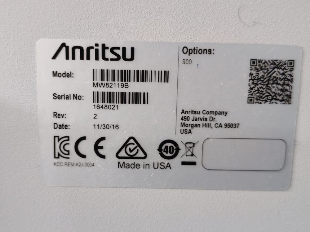 Anritsu MW82119B PIM Analyzer E-GSM 900 PIM Master
