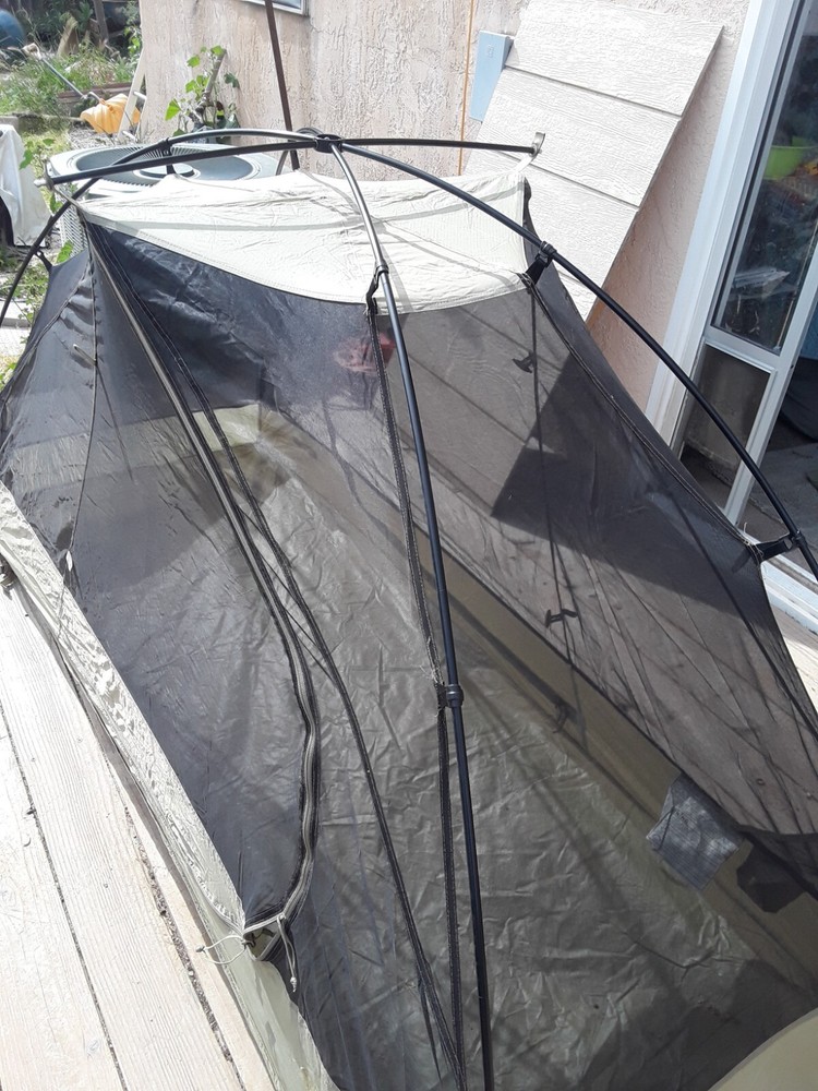 USGI Lite Fighter One Man Tactical Tent Tan Very Good