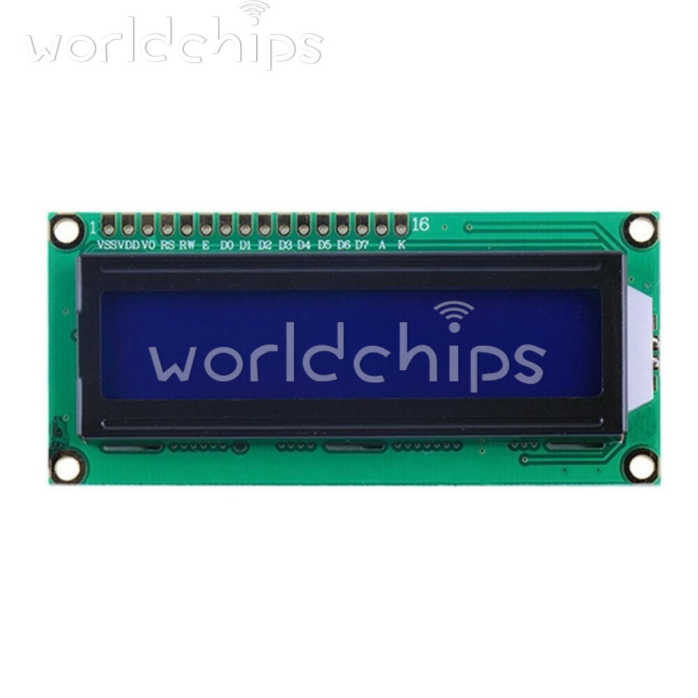 1-10x 1602 16x2 Character LCD Display Module HD44780 Controller Blue For Arduino