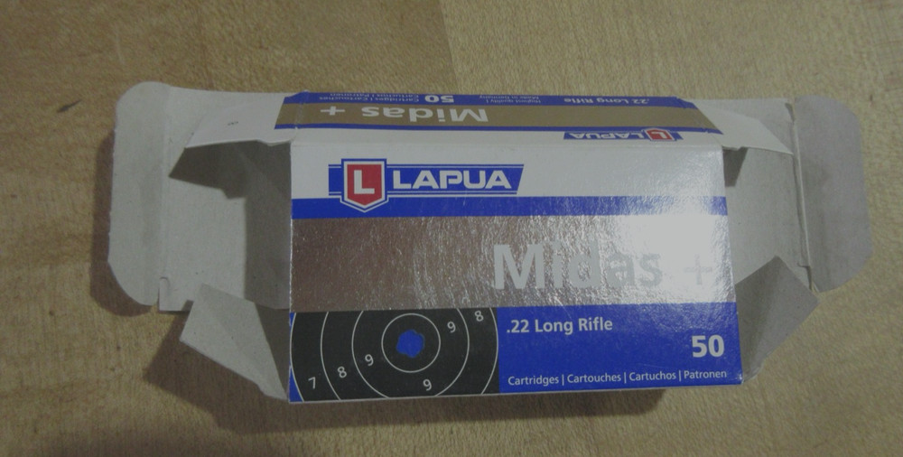 Empty Ammo Box 22 Cal Lapua Midas +    (#28) (w20)