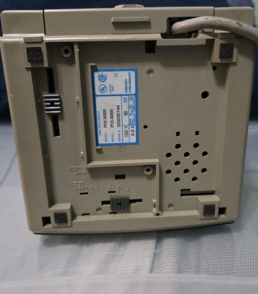 Amano Cincinnati PIX-3000 Time Recorder