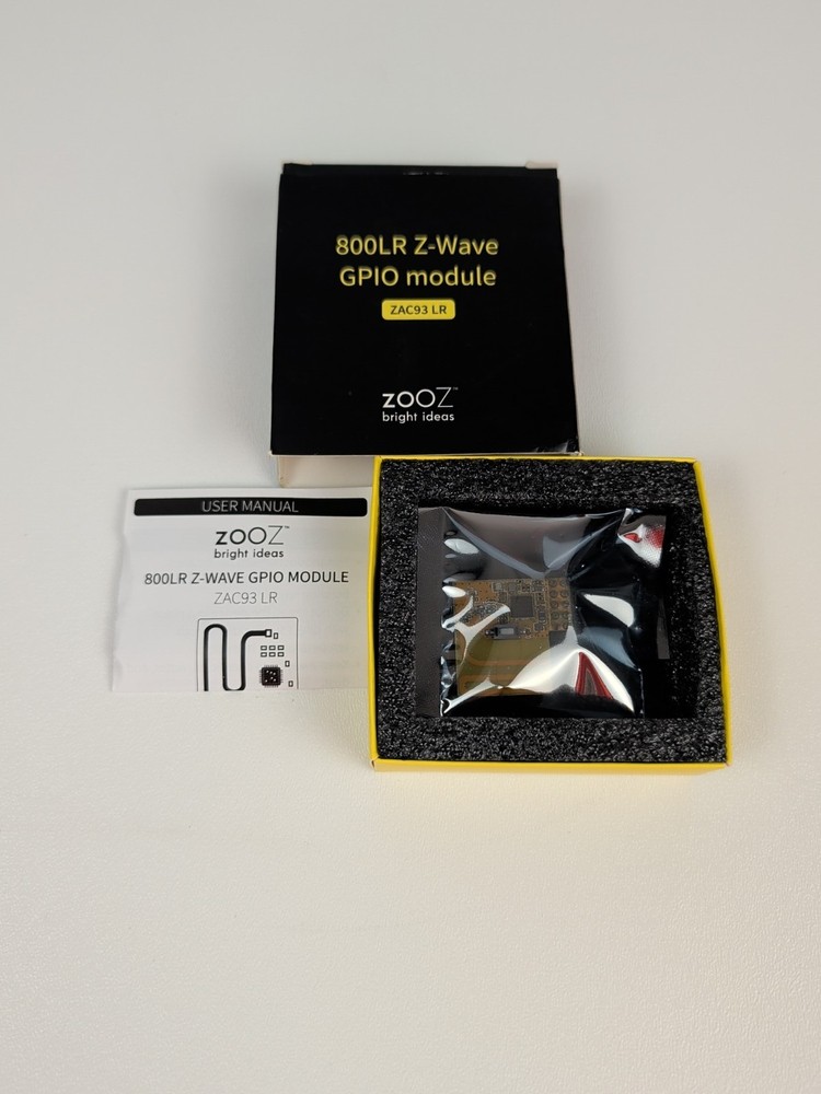 ZAC93 LR Z-Wave Long Range GPIO Module for Raspberry Pi, works w/ Home Assistant